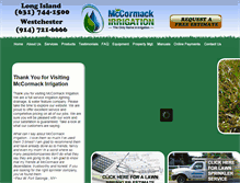 Tablet Screenshot of mccormackirrigation.com